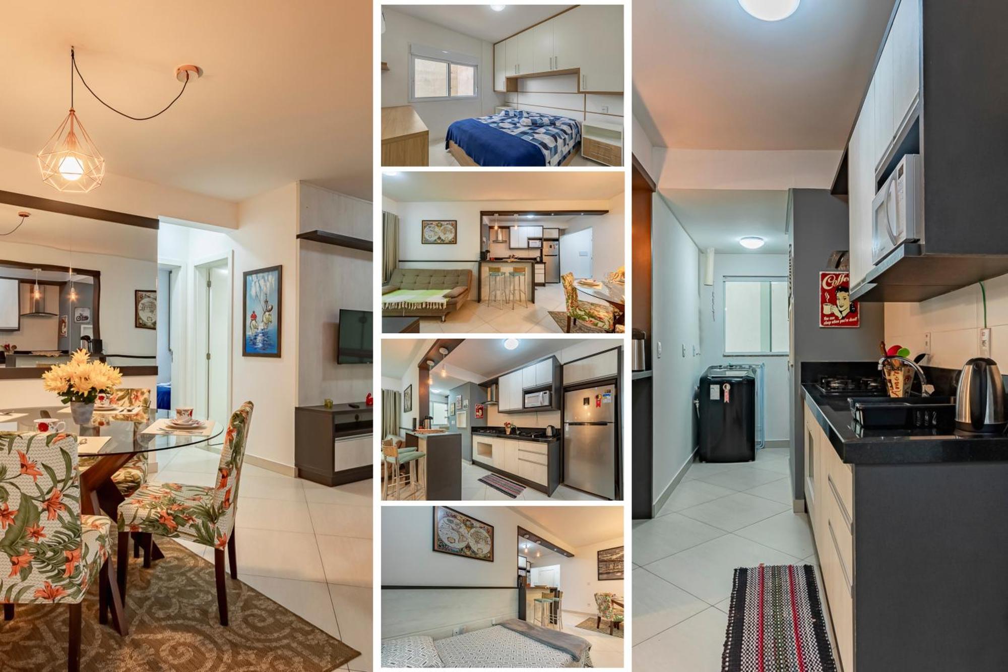 Apartment 200m Da L Wi-fi L 4 Pessoas L Churrasqueira L Elevador 3º Andar L Cadeira De E Guarda Sol L Vaga Garagem *